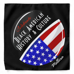 Celebrate Black American History Glossy Emblem Bandana