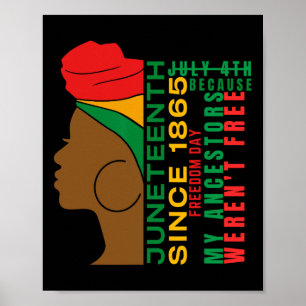Celebrate Black History Junenth 1865 Freedom Day Poster