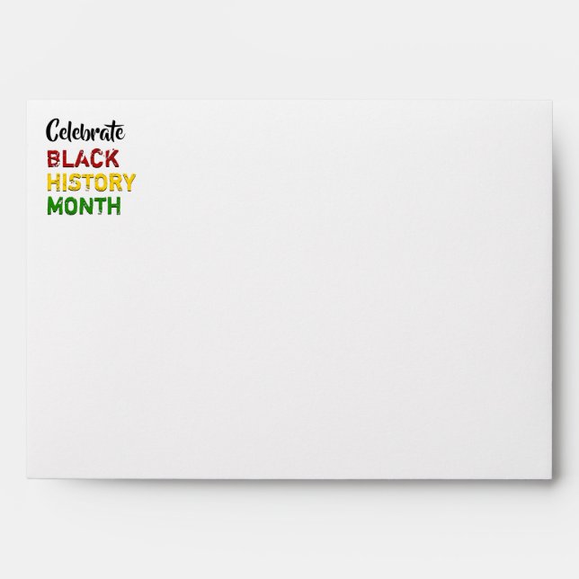 Celebrate Black History Month Envelope (Front)
