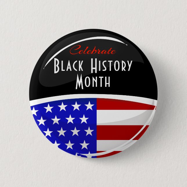 Celebrate Black History Month Event 2 Inch Round Button (Front)