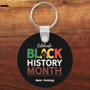 Celebrate Black History Month Honouring African Keychain