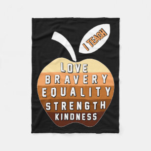 Celebrate Black History Month I Teach Black Histor Fleece Blanket