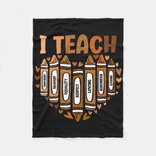 Celebrate Black History Month I Teach Black Histor Fleece Blanket