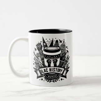 Celebrate Black History Month Two-Tone Coffee Mug