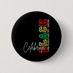 Celebrate black juneteenth african american pride 2 inch round button