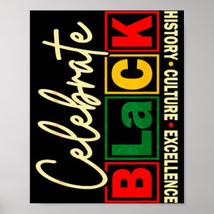Celebrate black juneteenth african american pride  poster