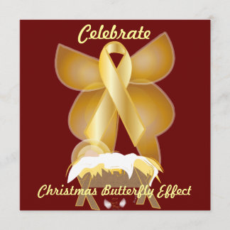 Celebrate Christmas Butterfly Effect-Customize Invitation