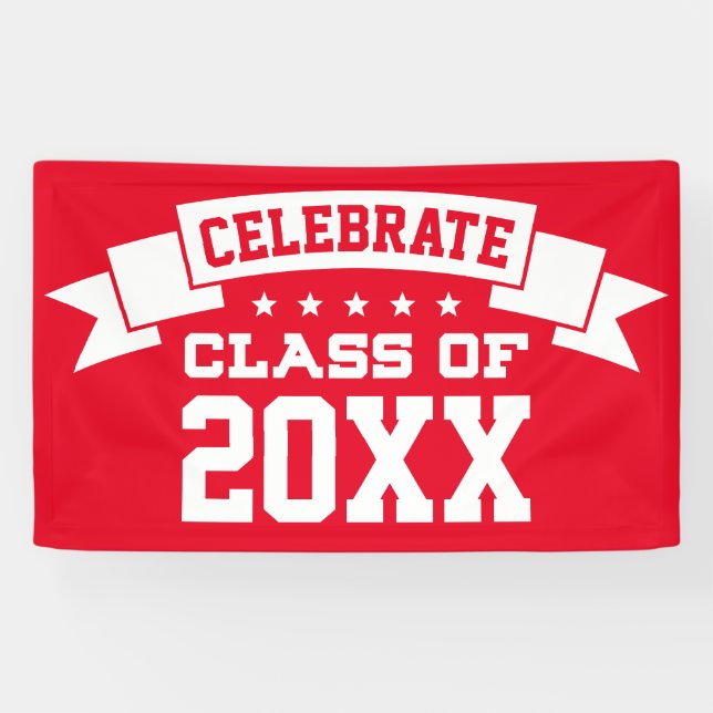 Celebrate Class of | Add Name & Year Banner (Horizontal)