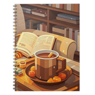 Celebrate cozy nights knitted blanket and warm notebook