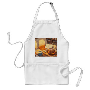 Celebrate cozy nights knitted blanket and warm  standard apron