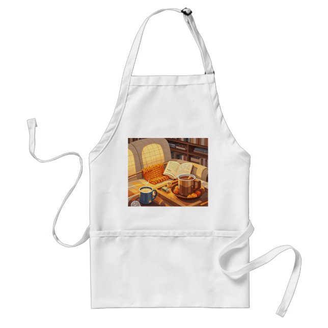 Celebrate cozy nights knitted blanket and warm  standard apron (Front)