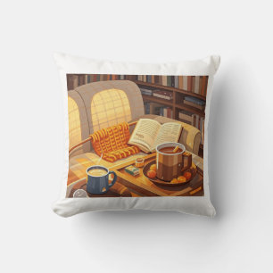 Celebrate cozy nights knitted blanket and warm throw pillow