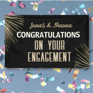 Celebrate! Custom Engagement party  Banner