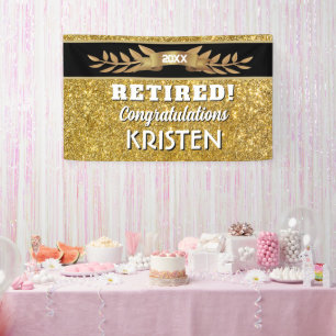 Celebrate! Custom Retirement Party Banner