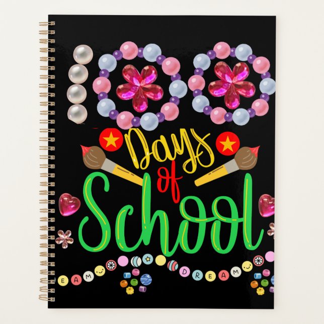 Celebrate Cute 100 Days of School  Planner (Front)
