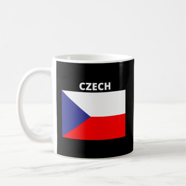 Celebrate Czech Days With This Czech Flag Coffee Mug (Left)