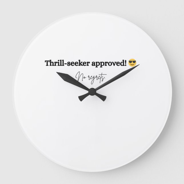 Celebrate Dare Day with fearless style Large Clock (Front)