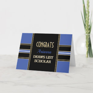 Celebrate! DEAN'S LIST Scholar congrats card