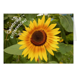 Celebrate Differences Sunflower Card