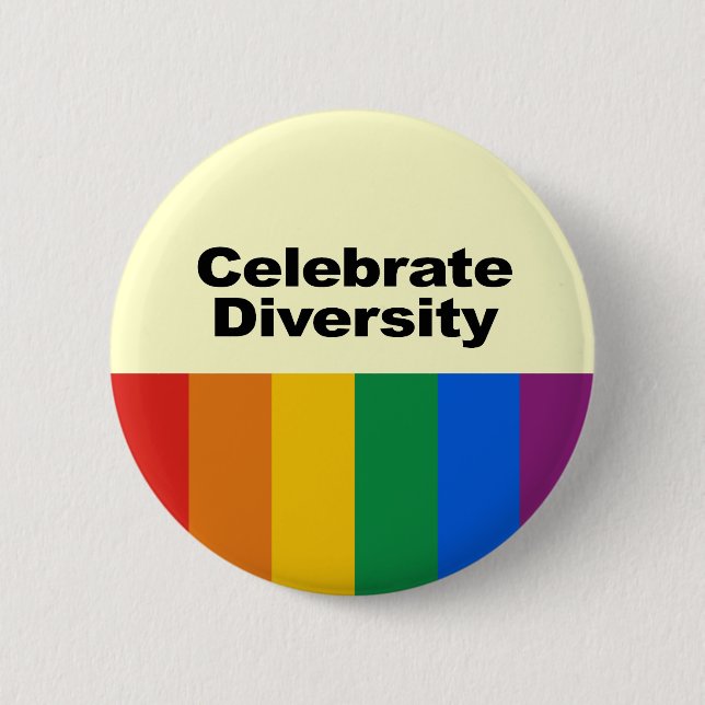 Celebrate Diversity 2 Inch Round Button (Front)