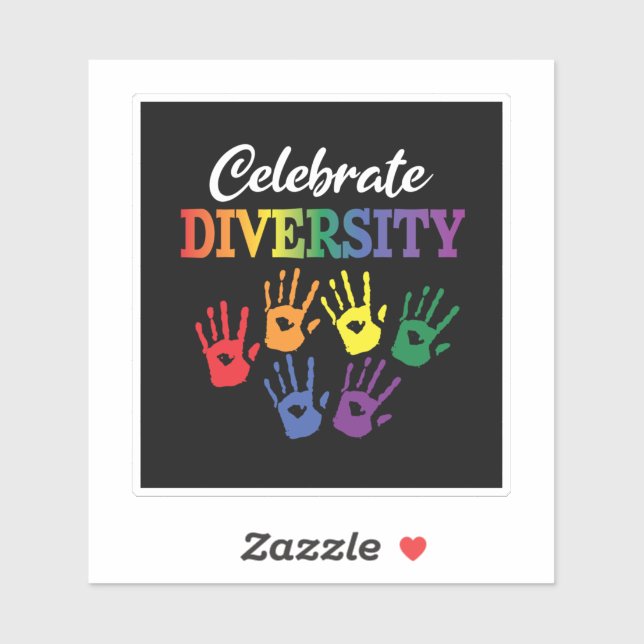 'Celebrate Diversity' (Black) (Sheet)