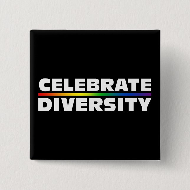 Celebrate Diversity Button (Front)