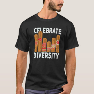 Celebrate Diversity Cigars Smoke Vintage Cigars Sm T-Shirt