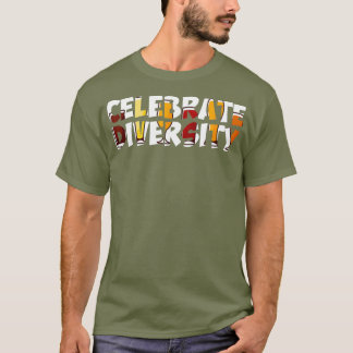 Celebrate Diversity Craft Beer Drinking Retro T-Shirt