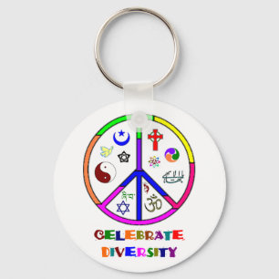 Celebrate Diversity Keychain