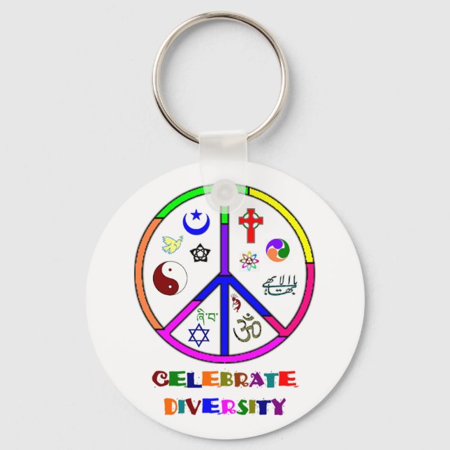 Celebrate Diversity Keychain (Front)