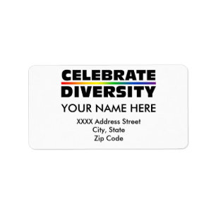 Celebrate Diversity Label