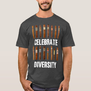 Celebrate Diversity Smoke Cigars  Cigar Smoking T-Shirt