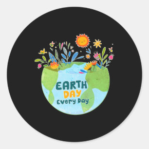 Celebrate Earth Day Every Day - Earth Day Classic Round Sticker