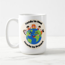 Celebrate Earth Day Mug with Kids & Smiling Globe