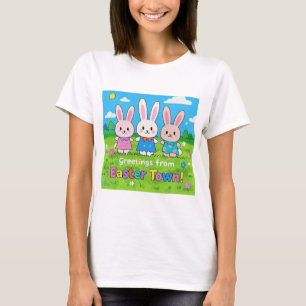 Celebrate Easter Colourful Bunnies T-Shirt