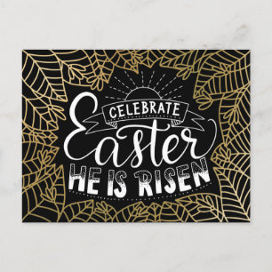 Celebrate Easter He Is Rising Postcard