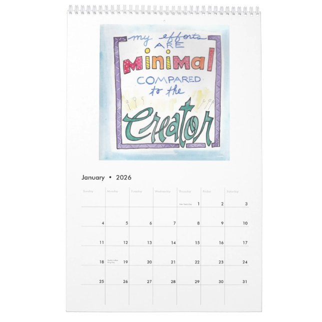 Celebrate Faith Calendar (Jan 2026)