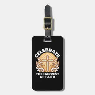 Celebrate Faith with Harvest – Inspirational Art Luggage Tag