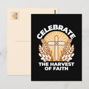 Celebrate Faith with Harvest – Inspirational Art Postcard