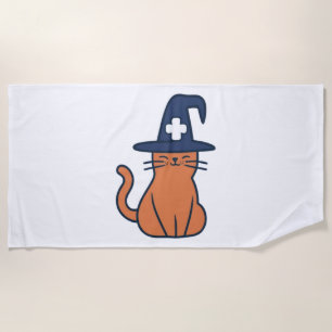 Celebrate Fall with a Feline Twist - One Spooky Nu Beach Towel