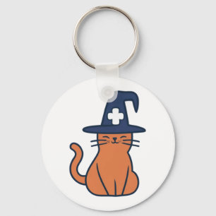 Celebrate Fall with a Feline Twist - One Spooky Nu Keychain