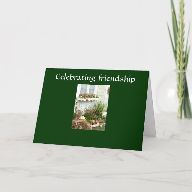 CELEBRATE FRIENDSHIP THANKSGIVING HOLIDAY CARD (Front)