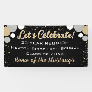 Celebrate! Fun Confetti Class Reunion banner