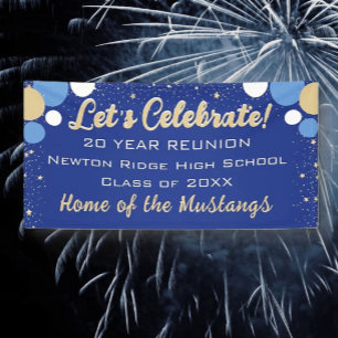 Celebrate! Fun Confetti Class Reunion banner