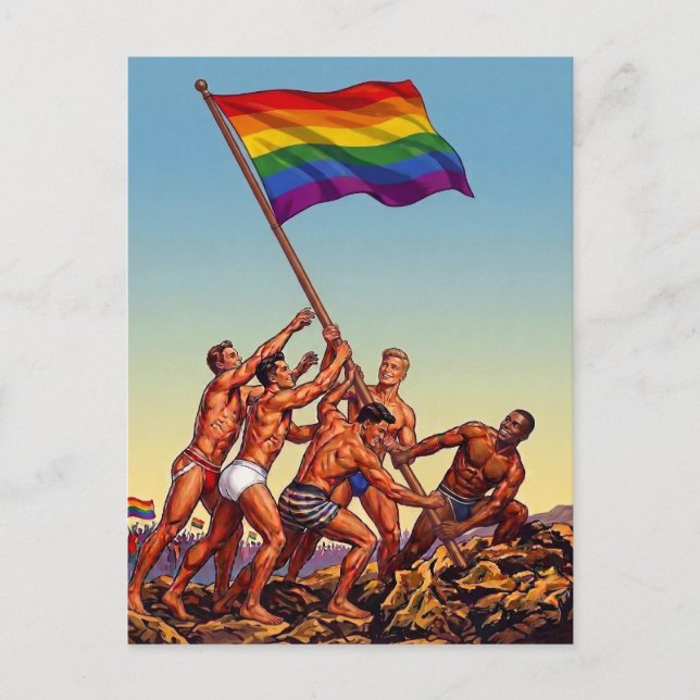 Celebrate Gay Pride, Strength, and Unity Postcard (Front)