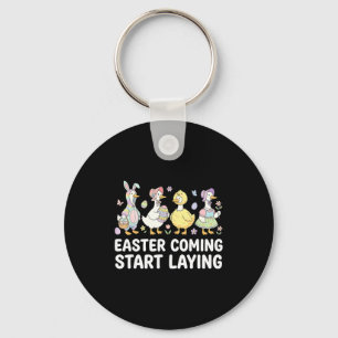 Celebrate Girls Easter Geese And Silly Easter Cost Keychain