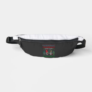 Celebrate Gnomies Christmas Gnomes Trees Reindeer Fanny Pack
