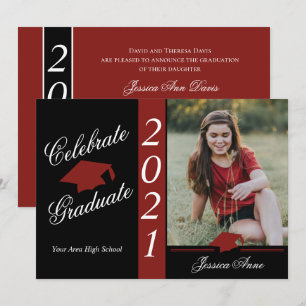 Celebrate Graduate With Photo Invitation