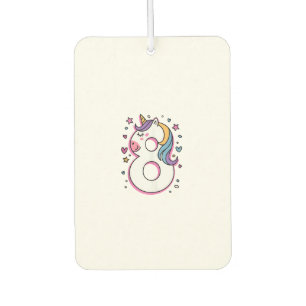 Celebrate Happy 8 Years Old Birthday Party For Gir Air Freshener