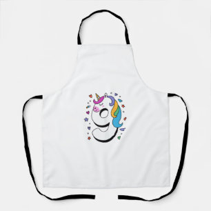 Celebrate Happy 9 Years Old Birthday Party For Gir Apron